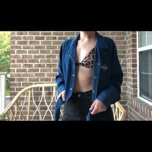 Harley Davidson Denim Button Down With Front Tie